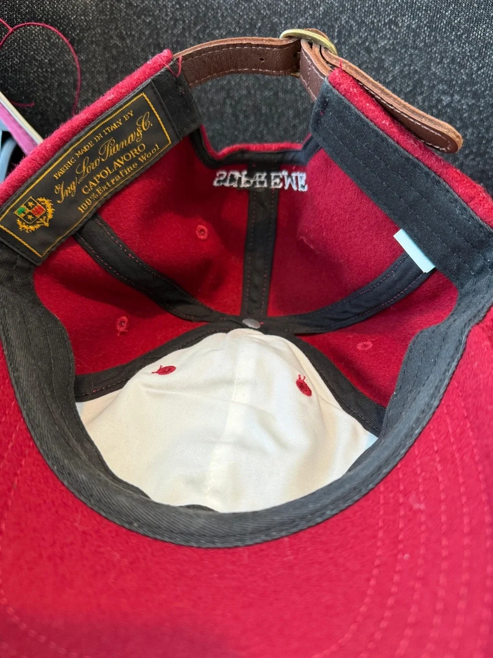 Supreme Wool S Logo 6 Panel (FW21) red